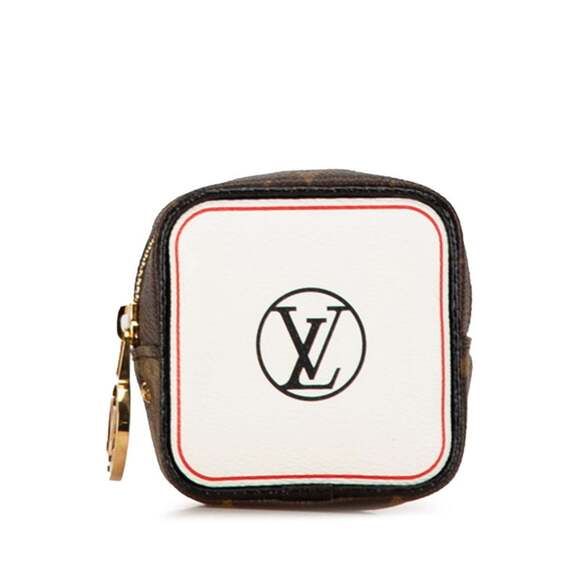 LOUIS VUITTON Brown Monogram Leather Pouch